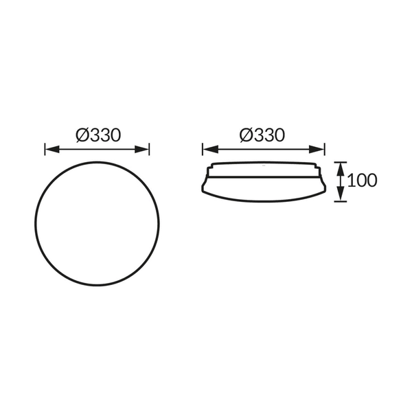 Oprawa sufitowa Stig 04138 Ideus do przedpokoju okrągła biała