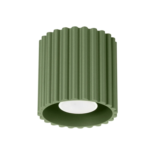 Ryflowana tuba AURA oliwkowa SL.1794 GU10 metalowa