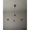 Wisząca lampa pająk OCTO czarna MSE1501100491 3xLED 30W 3000K kulista