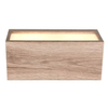 Tarasowa lampa ścienna Mayenne 218560235 IP44 kostka prostokąt drewniana outlet