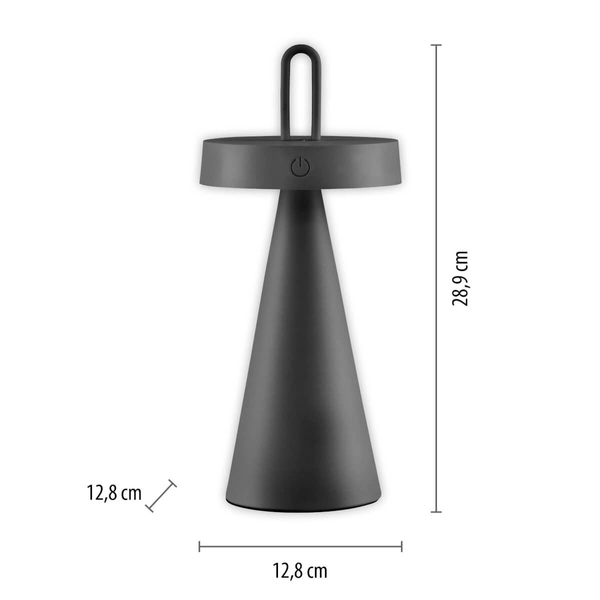 Lampka nocna ALWA 19302-18 Just Light LED 1,5W 2700K IP44 salonowa czarny