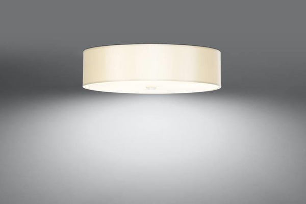 LAMPA plafon SL.0761 okrągła OPRAWA abażurowa sufitowa biała