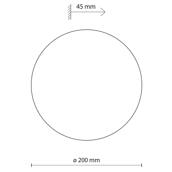 Lampa naścienna Luna 6453 do salonu round disc okrąg brązowa