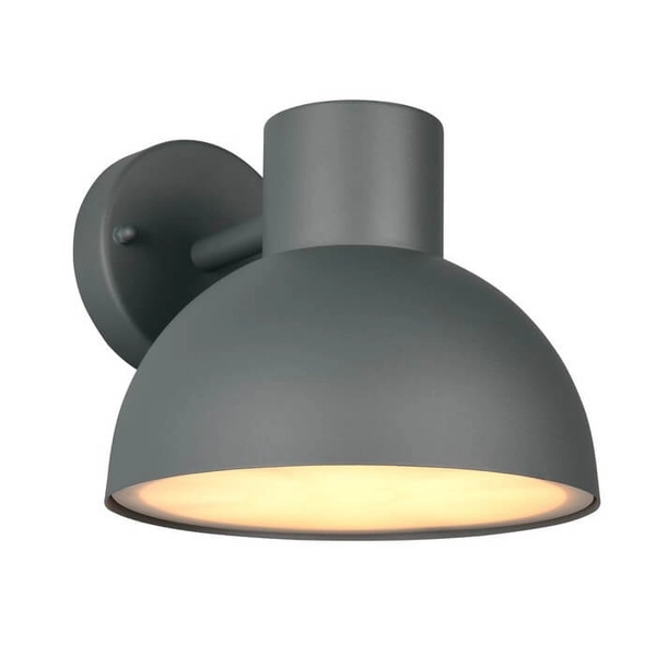 Kopułowa lampa ścienna ELBE 262360142 metalowa IP44 antracyt