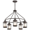 Żyrandol LAMPA zewnętrzna Ashland  KL-ASHLANDBAY-5P Elstead KICHLER ogrodowa OPRAWA metalowy ZWIS outdoor IP44 cynk przezroczysty