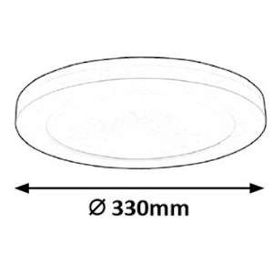 Plafon LAMPA okrągła SONNET 1490 Rabalux sufitowa OPRAWA wpust LED 30W 4000K metalowy biały