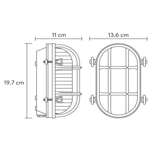 Elewacyjna LAMPA zewnętrzna DUDLEY 11891/20/02 Lucide industrialna OPRAWA metalowa outdoor IP44 złota
