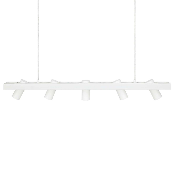 LAMPA wisząca TORINO 107783 Markslojd metalowa OPRAWA listwa zwis regulowane reflektorki białe