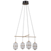 Jadalniana lampa wisząca Alani PND-34375-4-BK LED 96W 3000K czarny złoty