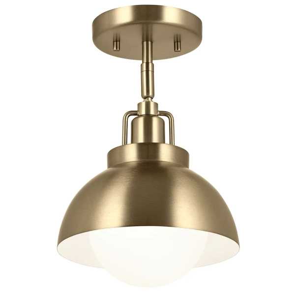 Metalowa lampa wisząca/ścienna/sufitowa Niva KL-NIVA-1W-1P-CPZ szampańska