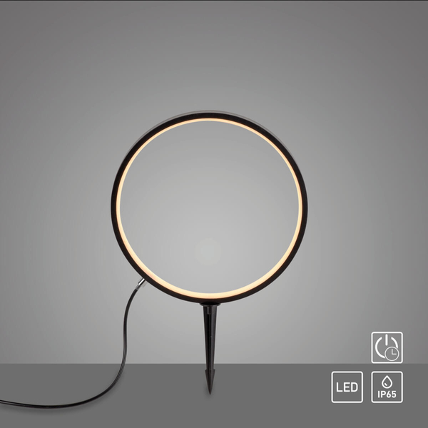 Naświetlacz ogrodowy ZIRKULU 19510-18 LED 2,2W 3000K IP65 okrąg czarny