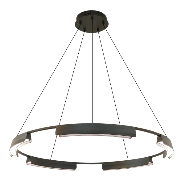 Wisząca lampa pierścieniowa Tura LP-9786/1P 80cm BK LED 45W CCT czarny