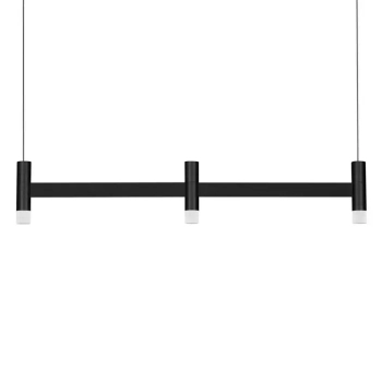 Potrójna lampa wisząca do salonu CORVETA LE45426 LED 12W 3000K czarna