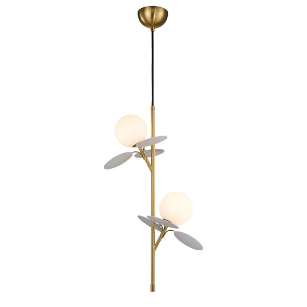 Lampa wisząca kule CHIC biała złota ST-DL-2969P2 2xG9 10W
