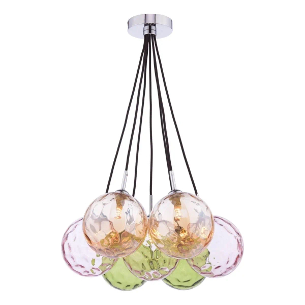 Szklana lampa wisząca Elpis ELP342-MIX bubble kule wielokolorowa