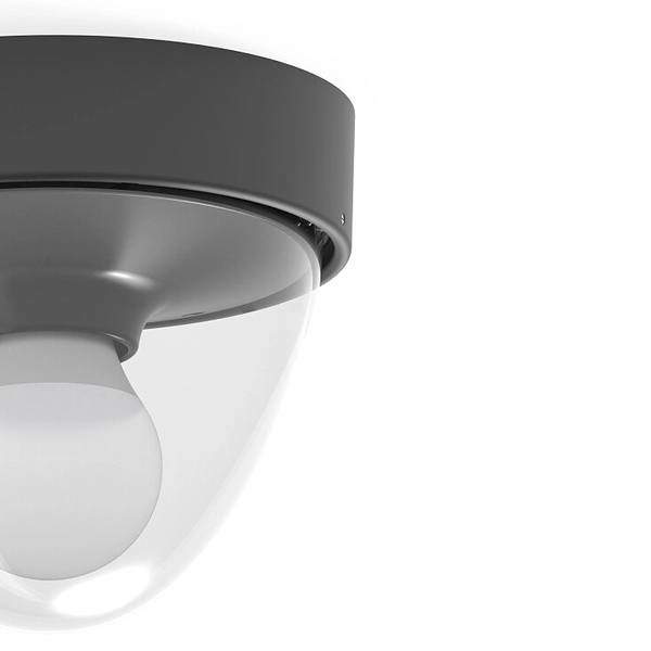 Zewnętrzna lampa natynkowa NOOK 7978 plafoniera do altany czarna