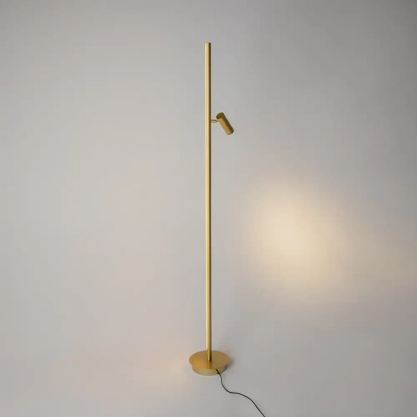 Lampa stojąca do czytania Thin MOD395FL-L28BS3K LED 14W 3000K mosiądz