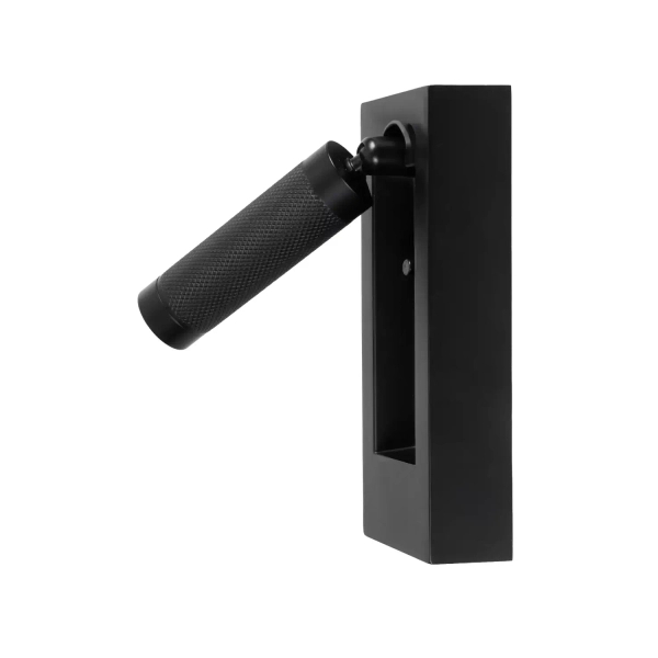 Regulowany ścienny kinkiet CORE czarny W0430 LED 3W 3000K tubka
