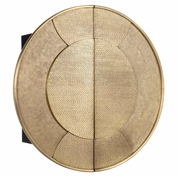 Okrągła szafa ścienna Bowie 825236 Richmond Interiors elegancka kopuła moneta złota