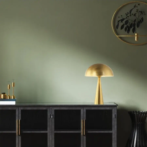 Lampa na stolik kawowy 20211 grzybek żelazna do salonu złoty