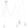 LAMPA wisząca SPIDER 9743 Nowodvorski metalowa OPRAWA pająk zwis kable biała