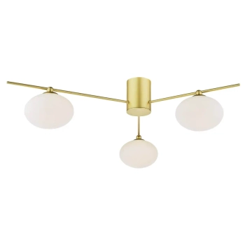 Kulista lampa sufitowa Jasper JAS5335 szklane białe złote