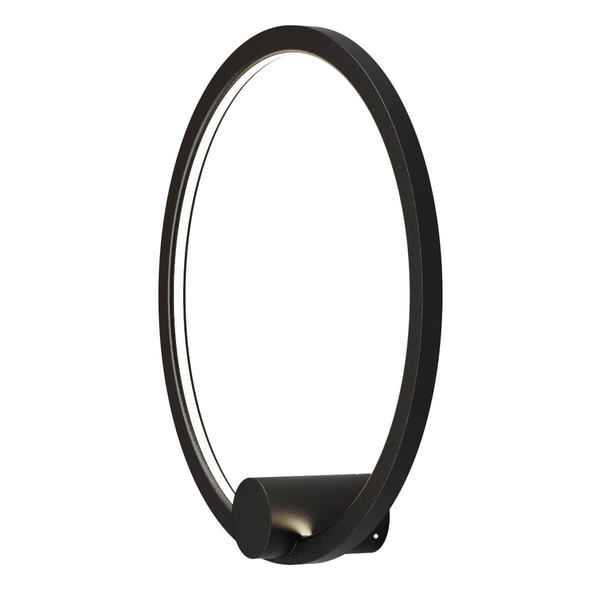 Ledowy kinkiet ścienny Ringa WL0116-S-BK LED 20W 3000-4000K IP44 czarny