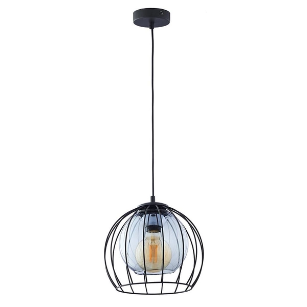 Kula lampa wisząca Universo 3154 TK Lighting druciana szklana przydymiona