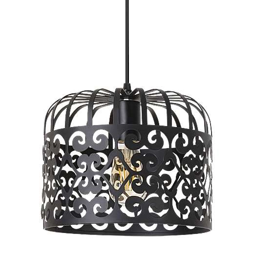 LAMPA wisząca ALESSANDRA 2156 Rabalux metalowa OPRAWA ażurowy zwis vintage czarny