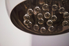 Lampa wisząca crystal Burn okrągła glamour nad łóżko chrom