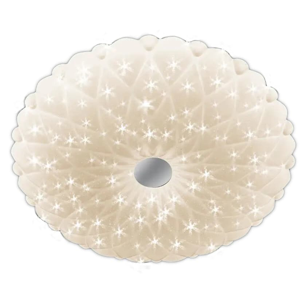 LAMPA sufitowa VEN P-1049/50 dekoracyjna OPRAWA plafon LED 74W kwiat biały