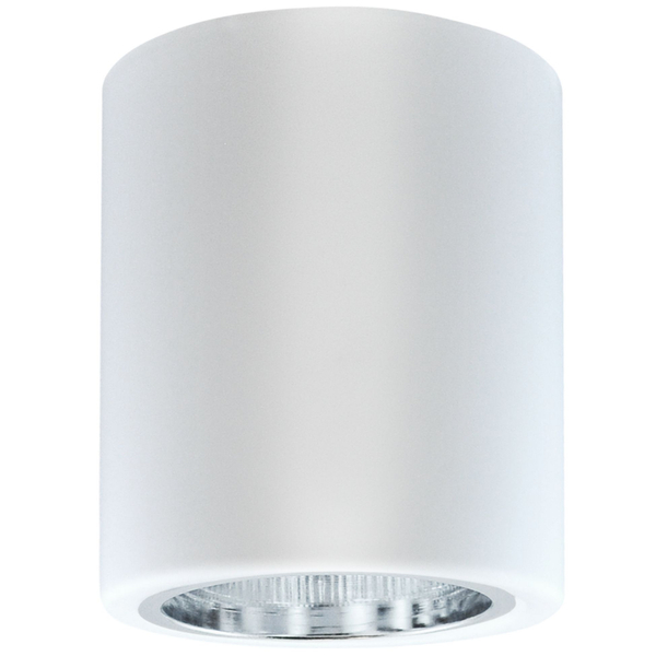 Stropowa lampa JUPITER 10 307170 Polux natynkowa metalowa tuba biała