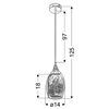 LAMPA wisząca MARINA 31-60174 Candellux szklana OPRAWA zwis chrom
