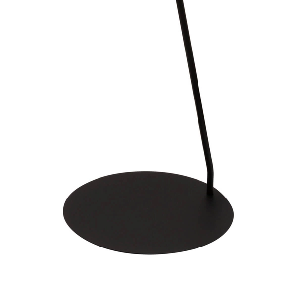 Podłogowa lampa do salonu Lizbona 50229 abażurowa czarna miedziana