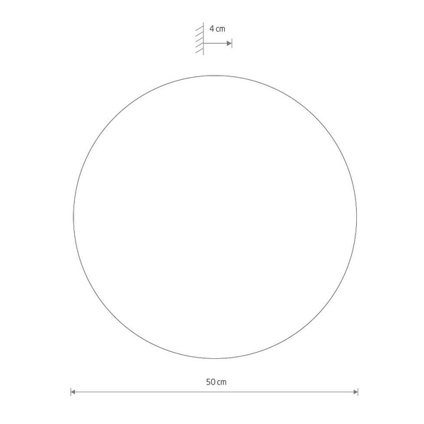 Salonowa lampa ścienna Ring 11292 Nowodvorski LED 16W 3000K okrąg drewniana