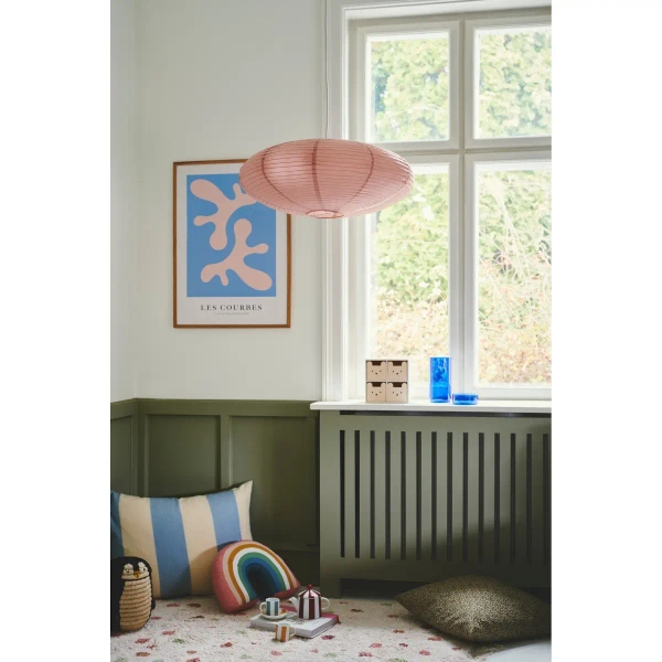 Sypialniany abażur do lamp Villo 60 2213253257 papierowy różowy