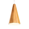 Stożkowa lampa wisząca Angular QN-ANGULAR-P-S-TEAK drewniana brązowy