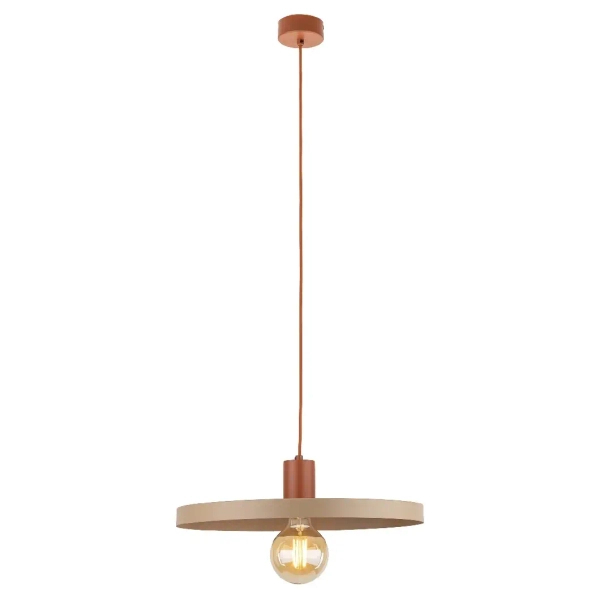 Industrialna lampa wisząca Sila 10955 żarówka na kablu ceglany