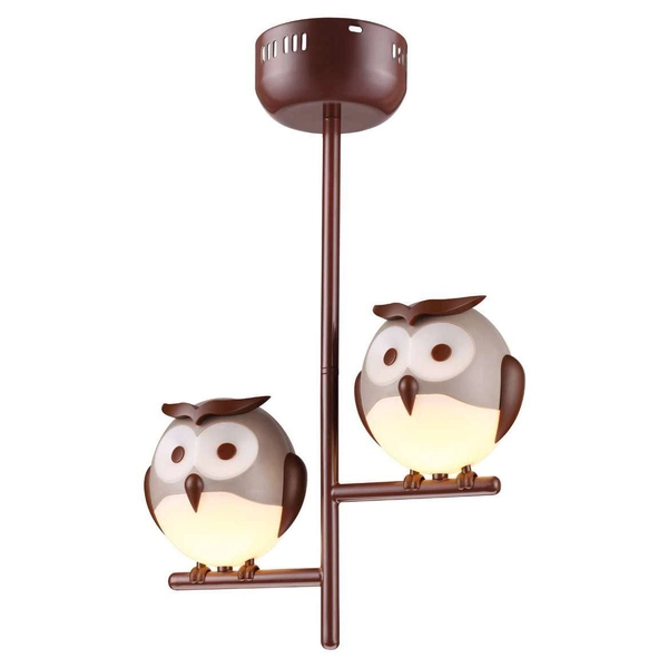 Dziecięca lampa sufitowa OWL ML244 Milagro do pokoju dziecka sowy brązowe