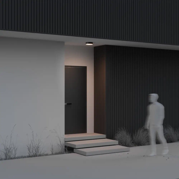 Sufitowa lampa zewnętrzna Zon IP O431CL-L30B3K LED 30W 3000K okrągła czarna