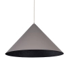 Stożek lampa wisząca VESUVIO 41062 metalowa szara czarna
