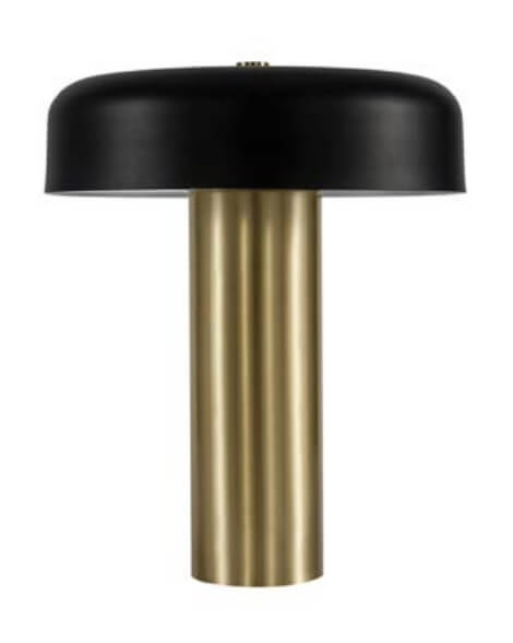 Stołowa lampa MORELIA LE42880 grzybek LED 18W 3000K czarny złoty