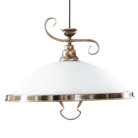 Antyczna LAMPA wisząca ELISETT 2756 Rabalux metalowa OPRAWA dekoracyjny ZWIS z przeciwwagą brąz biały
