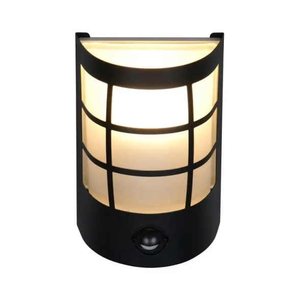 Elewacyjny kinkiet z czujnikiem SINTRA R26459132 IP44 czarny