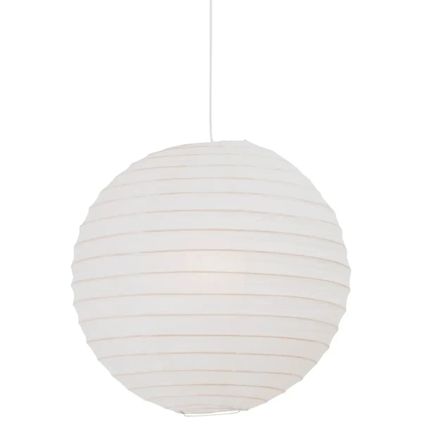 Kulista lampa wisząca do salonu RISO 14094801 papierowa biała