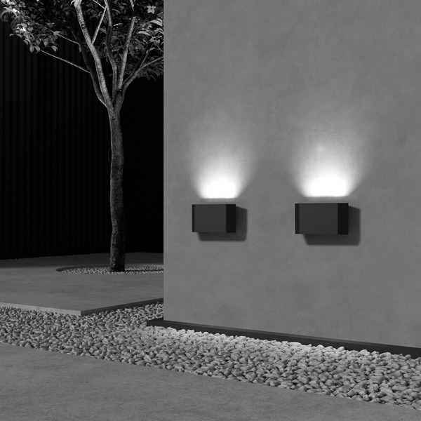 Kinkiet ścienny zewnętrzny Pull O412WL-L5GF3K IP54 LED 5W 3000K grafitowy