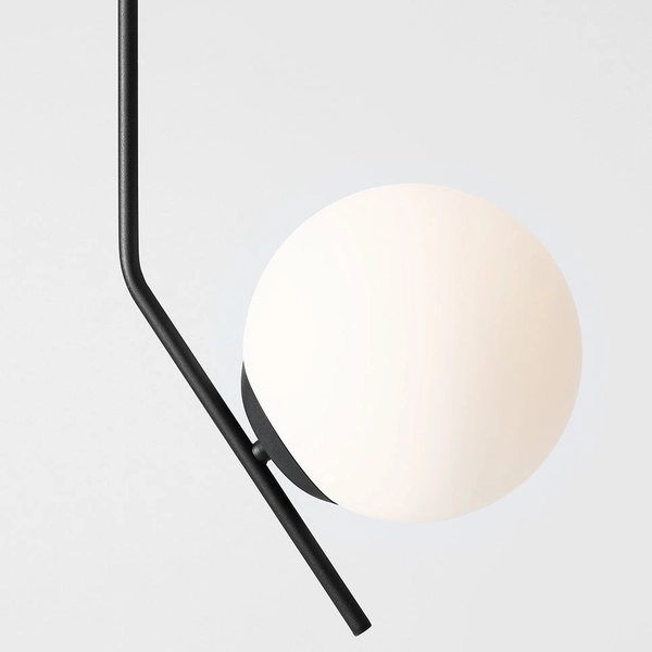 Szklana kula sufitowa GALLIA 1095PL_G1_L Aldex okrągła kula salonowa biała