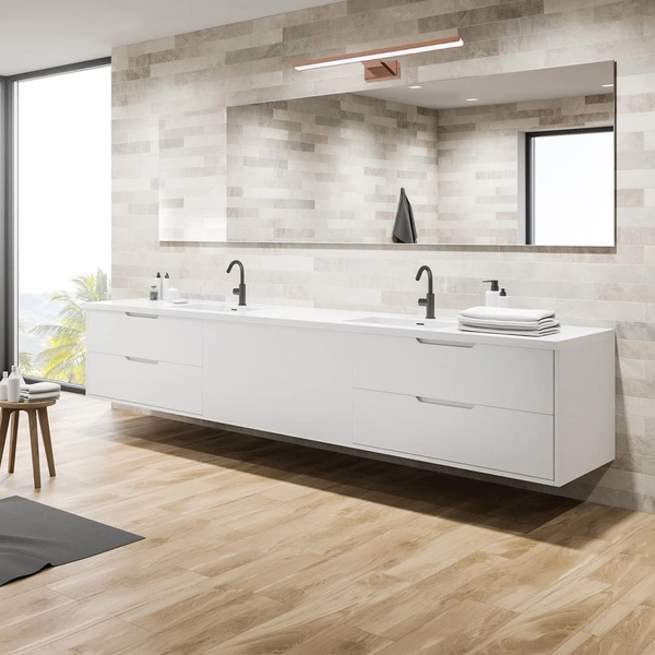 Kinkiet podłużny galeryjka Shine ML7041 Milagro LED 18,3W 4000K IP44 miedziany