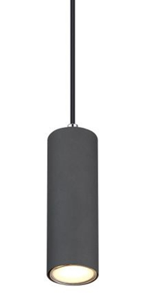 Lampa wisząca Robby 57911HG do sypialni drewno grafitowa