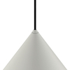 Lampa wisząca stożek Zenith 10872 Nowodvorski zwis do sypialni jedwabisty szary